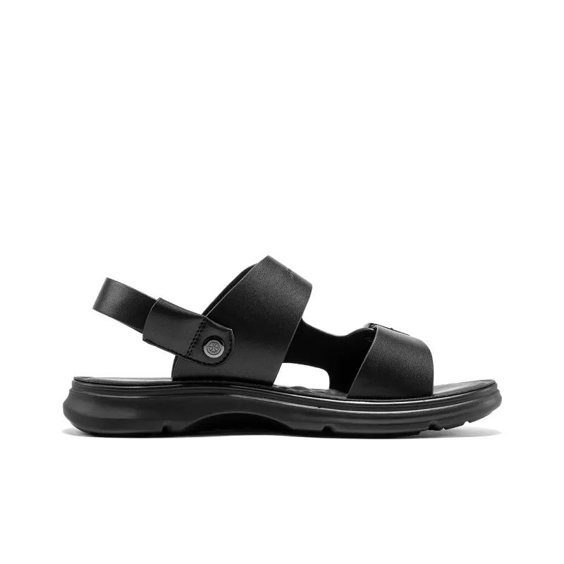 Dance With Wolves Beach Sandals Men's Black-1