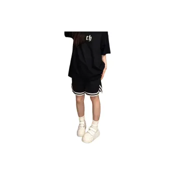 CORNILOT Casual Shorts Unisex Black