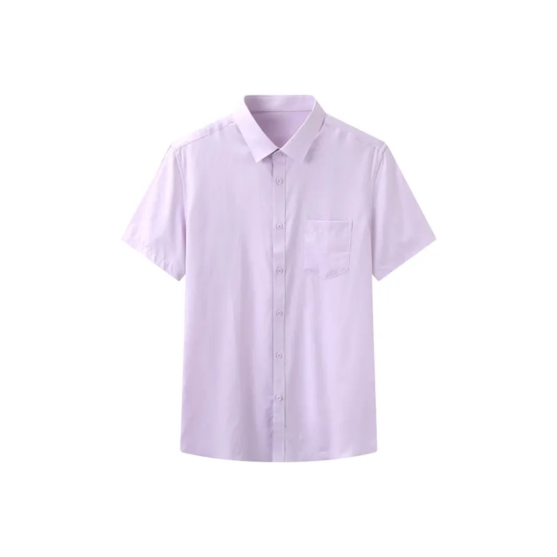 ARTSDON Shirts Men Light Purple Pattern-0