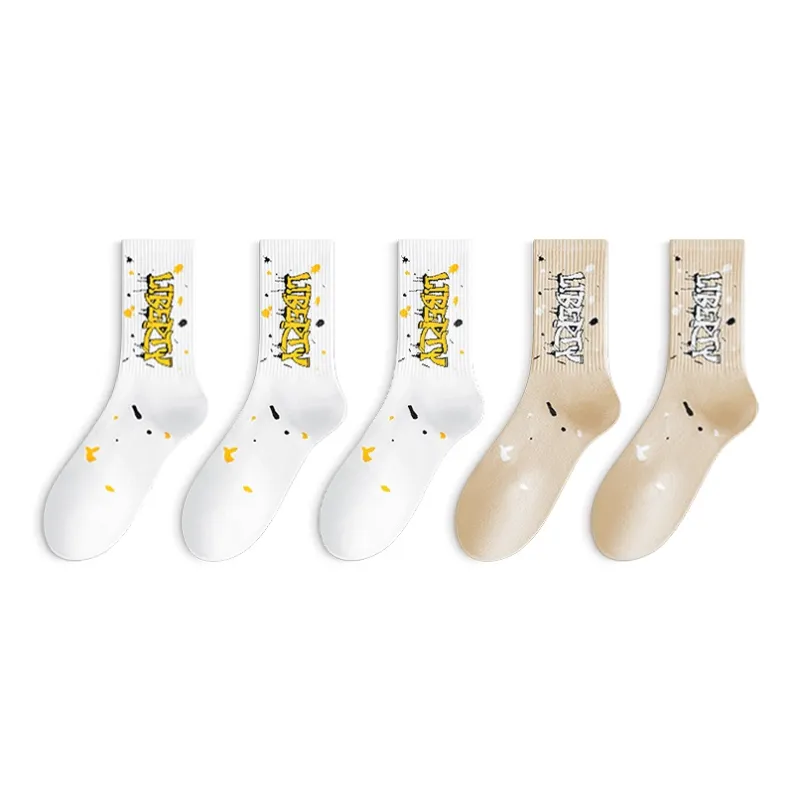 LUOLIAN Mid Calf Socks Men's 5 Pack-5