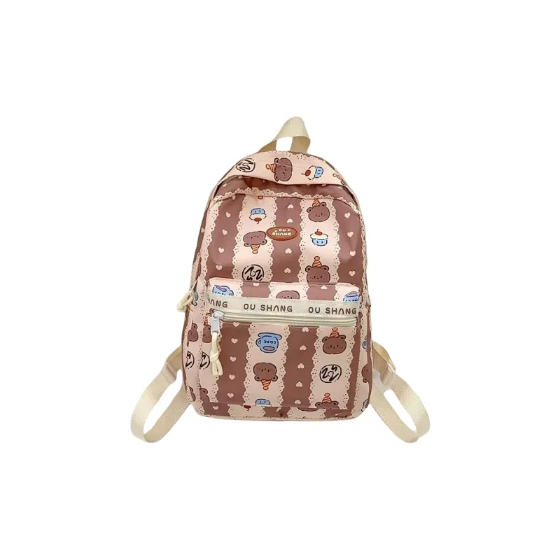 Kewuku Nylon Fabric Backpack Trumpets Women's Multicolor-3