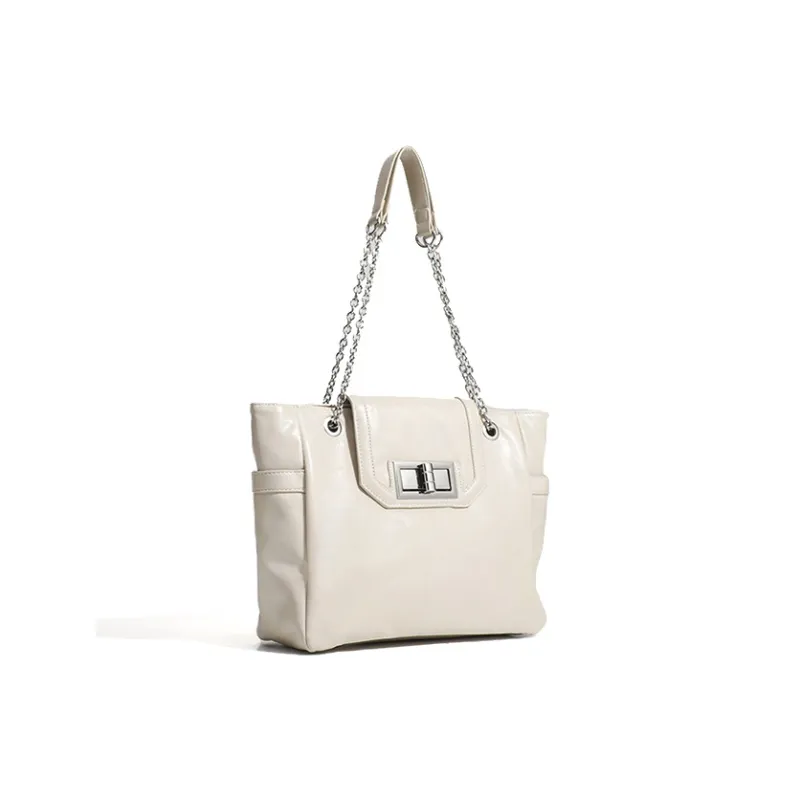 Jade En Plus PU Shoulder Bag Regular Women's Tranquil Black/Pearl White-7