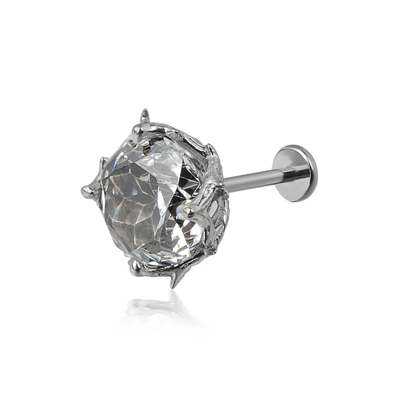 WIC Zircon Stud Earrings Unisex-19