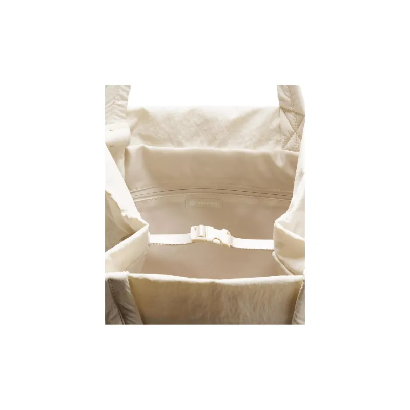 Lululemon Nylon Handbag Unisex Light Ivory & Gold-2