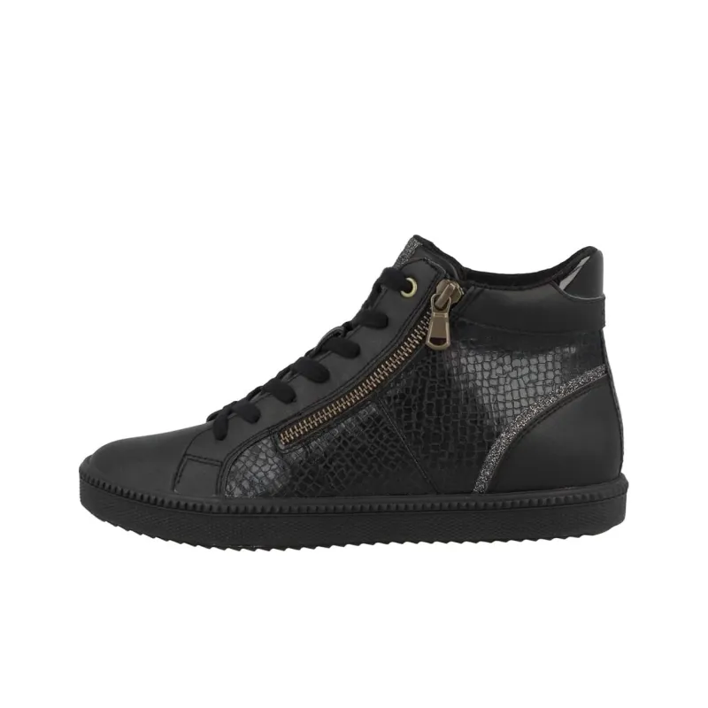 GEOX Blomiee High Top Casual Shoes Women's Black-0