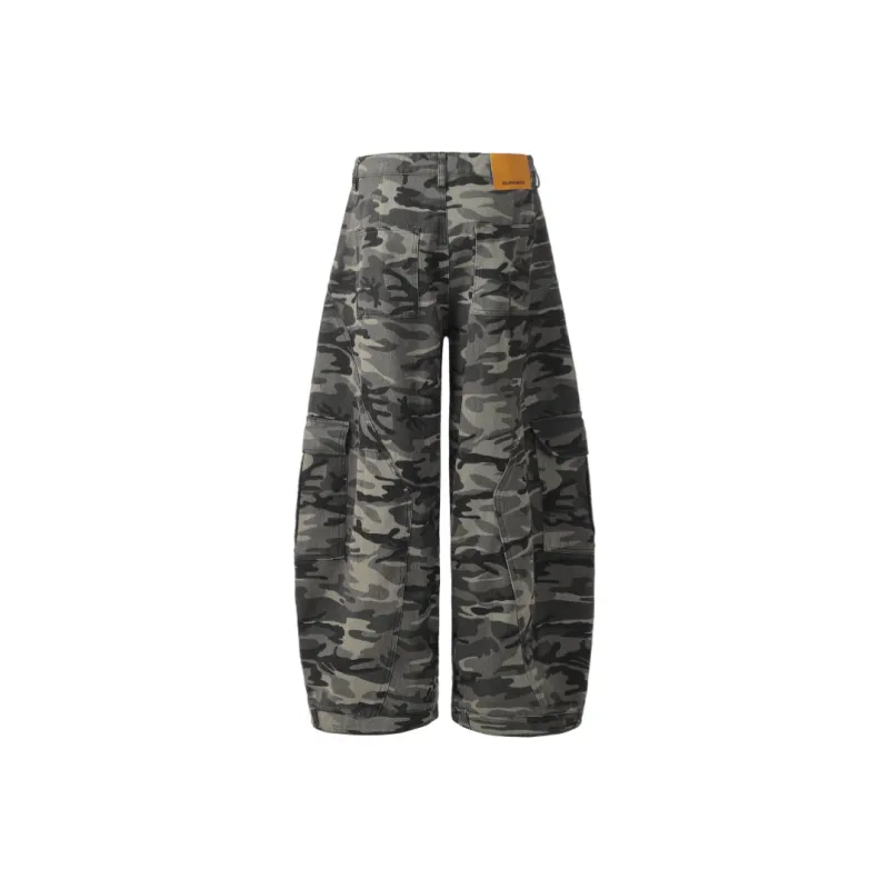 Vine Color Cargo Pants Women's Camouflage-1