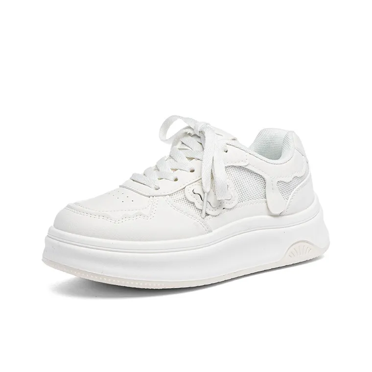 Warrior Abrasion Resistant Breathable Low Top Skateboard Shoes Women's Ecru-1