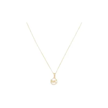 MICHAEL KORS Pavé Logo charm Necklace