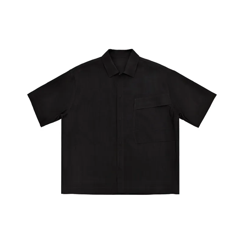 SINBOS Shirts Men Tide Night Black-0