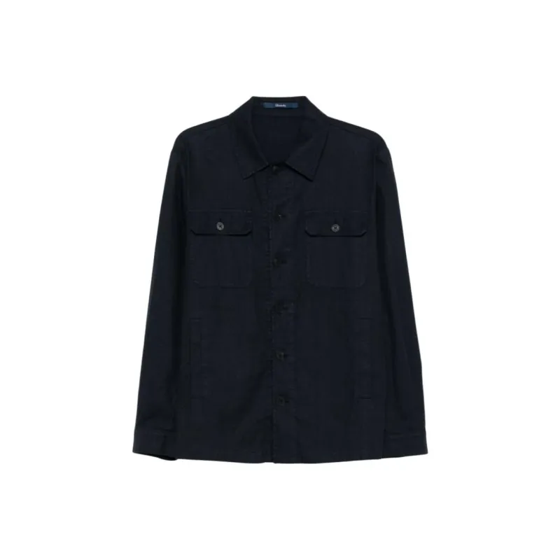 Drumohr Interlock twill Shirt Jacket-0