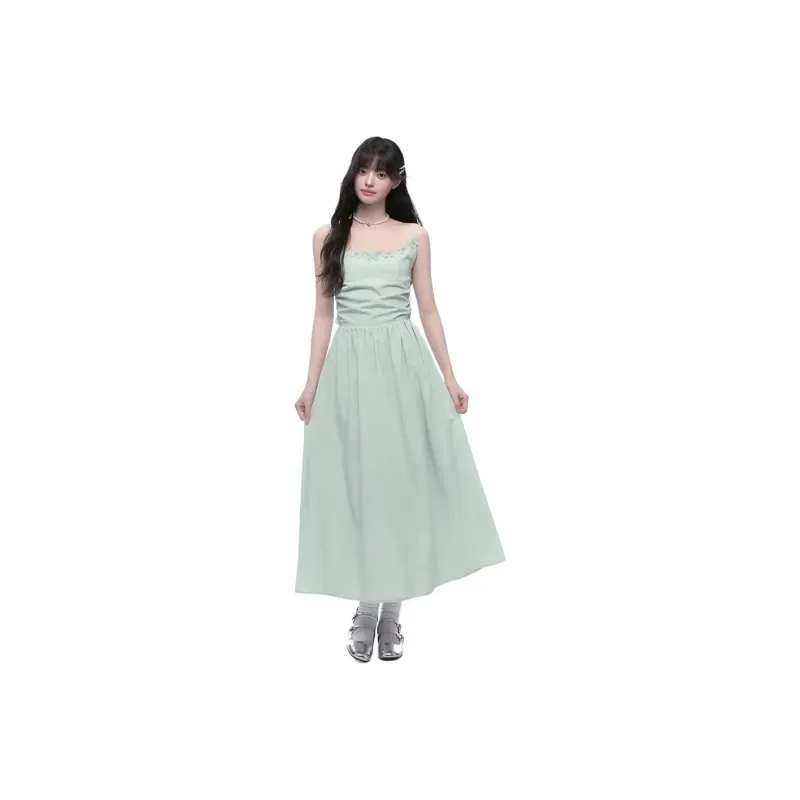KING PRINCE Slip Dresses Women's Green-0