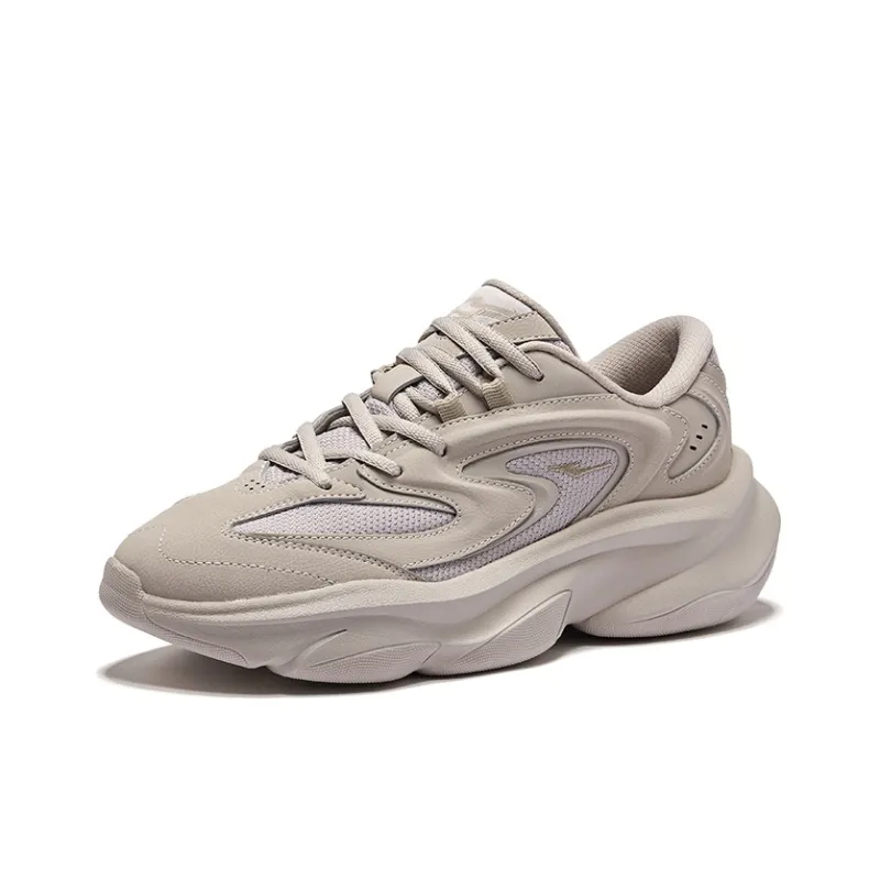 Erke Breathable And Resilient Low Top Casual Shoes Men's Ironman Gray-2