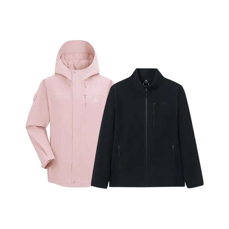 PIONEER CAMP Waterproof, Windproof, Breathable, Water Repellent, Abrasion Resistant, Thermal Windbreaker Jacket Women's-111