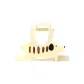 Beige Puffy Dog Claw Clip