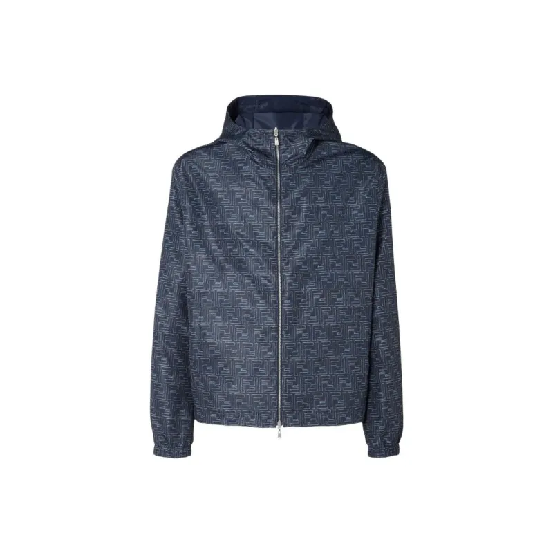 FENDI Patterned Hooded Jacket-0