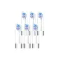 Premium Cushioning Cleaning Toothbrush Heads Transparent Tube Pack of 6