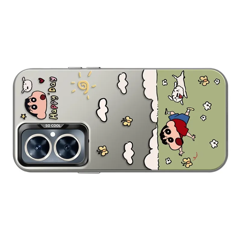 YICAIJIA Matte Material Reclining Shin Chan H Phone Cases Compatibility With MVMOM 20/30 Trendy And Cool-6