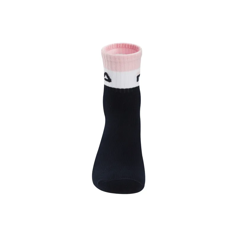 FILA ORIGINALE Mid Calf Socks Women's 1 Pack Snow Bright Pink-2