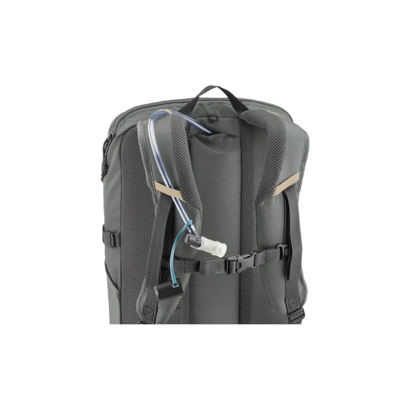 DECATHLON Polyester Backpack Unisex Khaki Gray-8