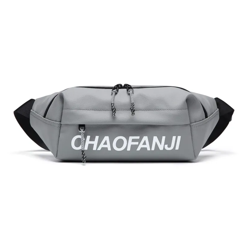 CHAOFANJI Membrana Dermalis Fanny Pack Unisex Black/White/Gray-0