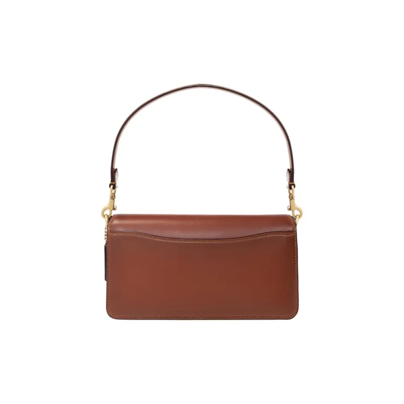 COACH Tabby Leather Shoulder Bag, Crossbody Bag, Handbag Medium Size Women's Brown-2