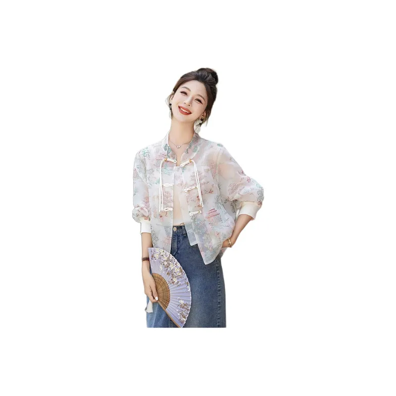 Mu Xiao Xin Cropped Coat Women's-4