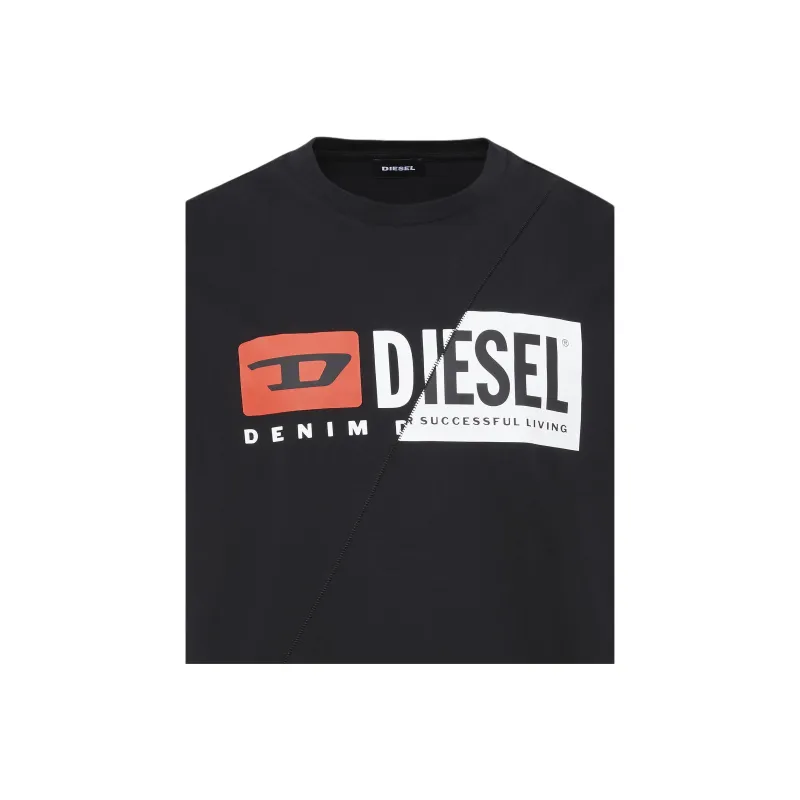 DIESEL T Shirts Men Black-2