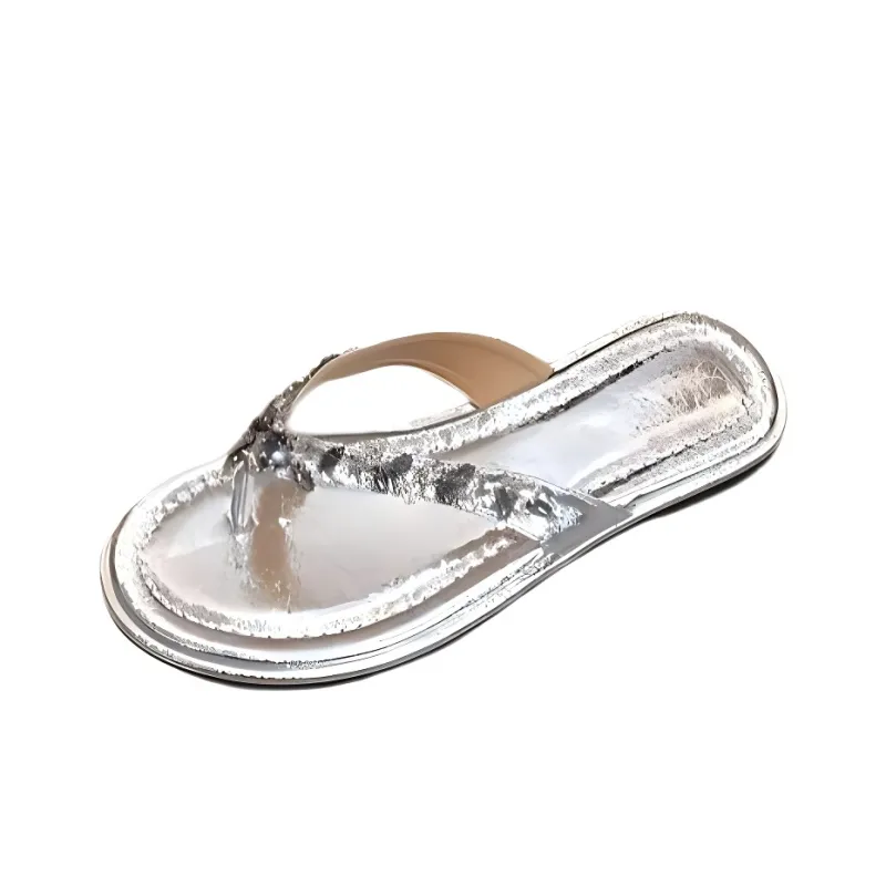EEueeczs Rhinestone Flip Flops Women's-4