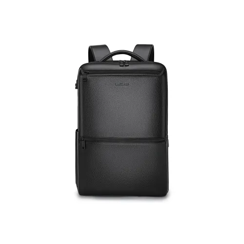 WilliamPOLO Cow Leather Backpack Men's Black