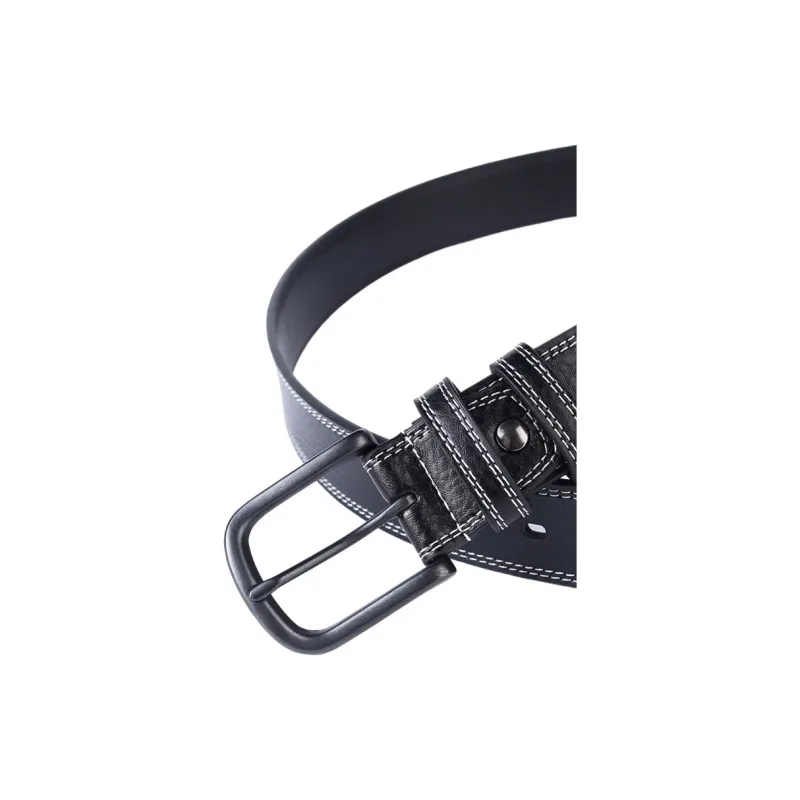 Warrior Split Cow Leather Belts Unisex 3.8CM-2