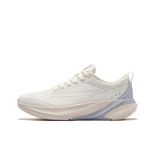 Erke Shock Absorbers Rebound Low Top City Commute Running Shoes Women's Microcrystal White Smoky Purple