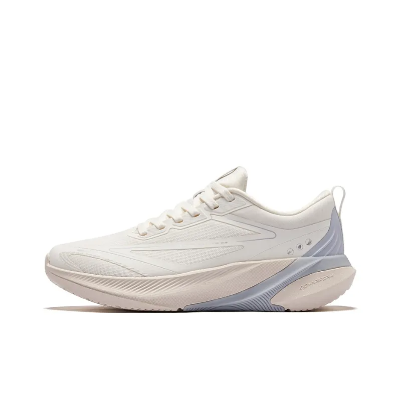 Erke Shock Absorbers Rebound Low Top City Commute Running Shoes Women's Microcrystal White Smoky Purple-0