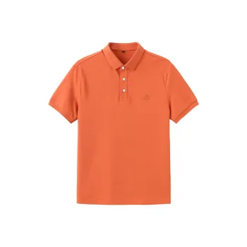 ZUO Polo Shirts Men Orange Red