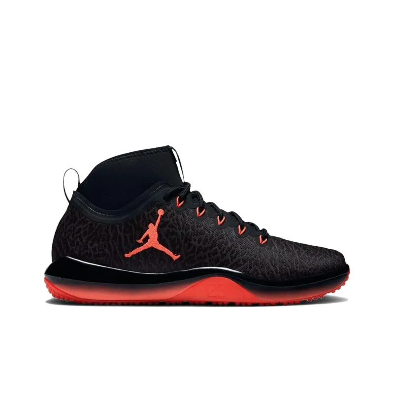 Jordan Trainer Mid Top Basketball Shoes Men's Black-1