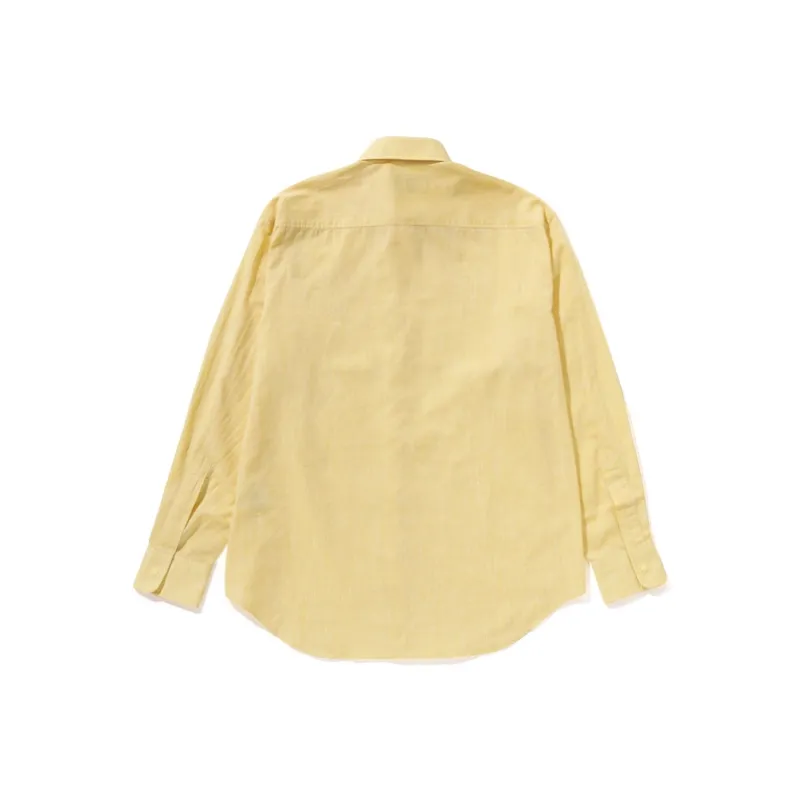 Bape College Shirt Yellow-3
