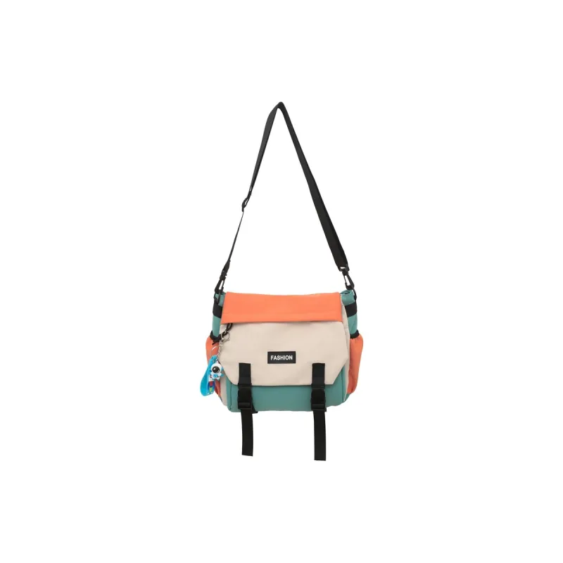 Techson Nylon Crossbody Bag Unisex Multicolor-3
