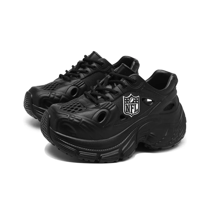 NFL Alliance Shield Logo Clogs Women's Black-1
