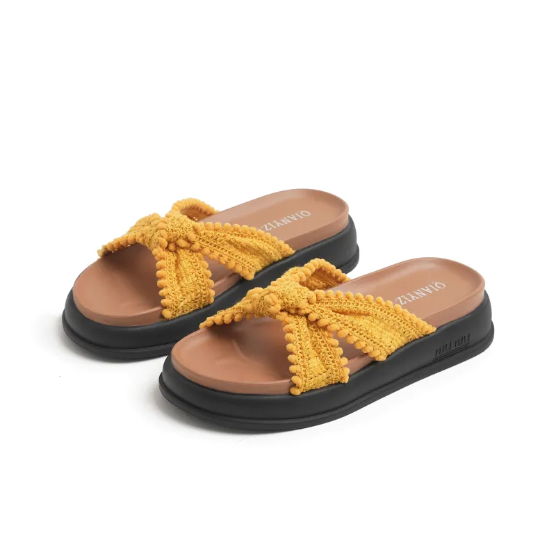 NUNZ Rubber Sole Quick Dry Slide Slippers Women's-9