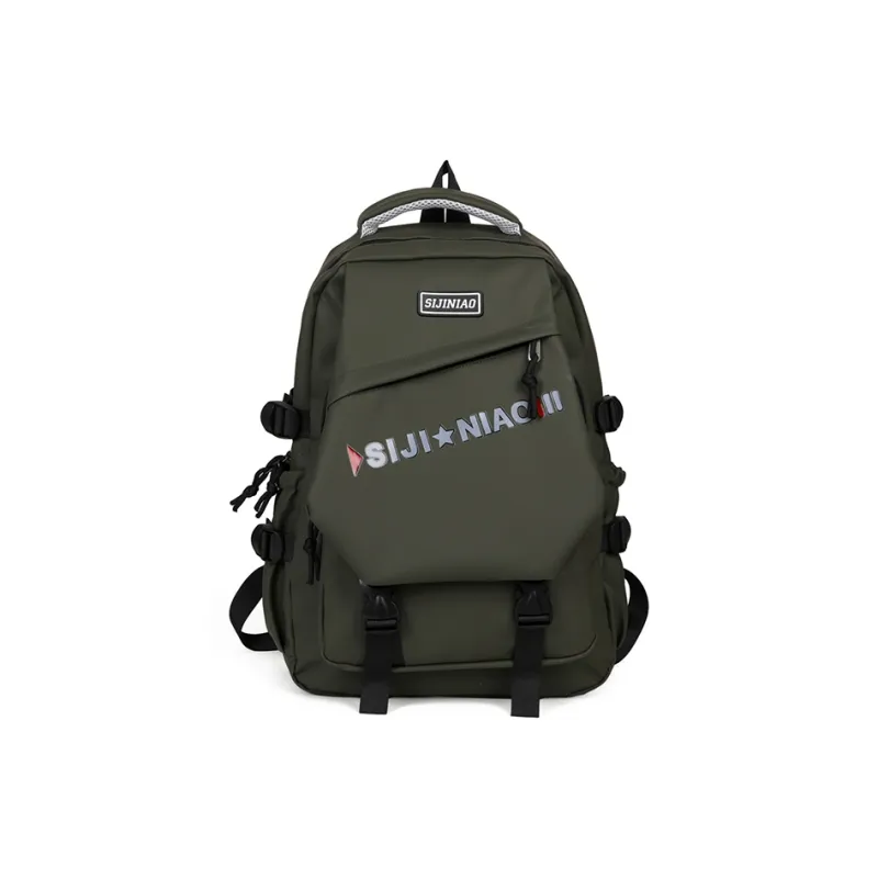 AIBAG Oxford Backpack Unisex Gray/Black/Red/Green/Blue/White-22