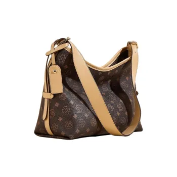 ST&SAT Synthetic Leather Tote Bag, Shopping Bag, Shoulder Bag Regular Women's Coffee/Brown Black
