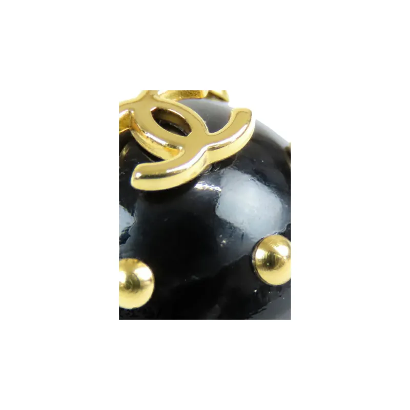 CHANEL 1996 Logo Faux pearl Clip on Earrings-3