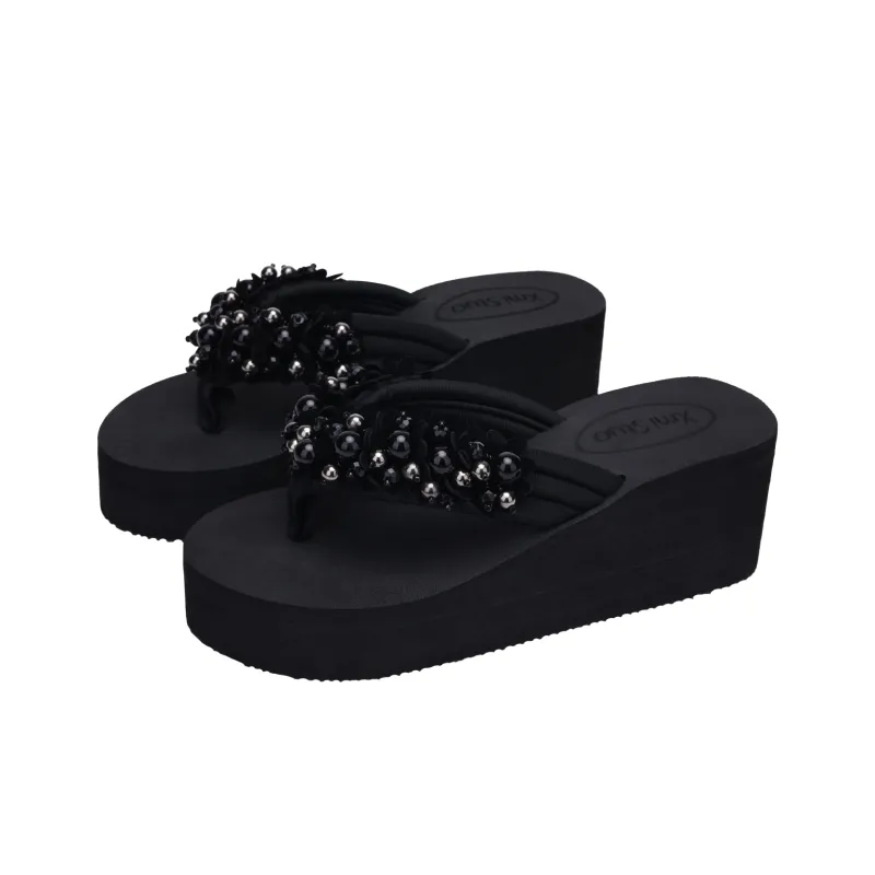 XMISTUO Quiet Abrasion Resistant Slip Resistant Flip Flops Women's-1