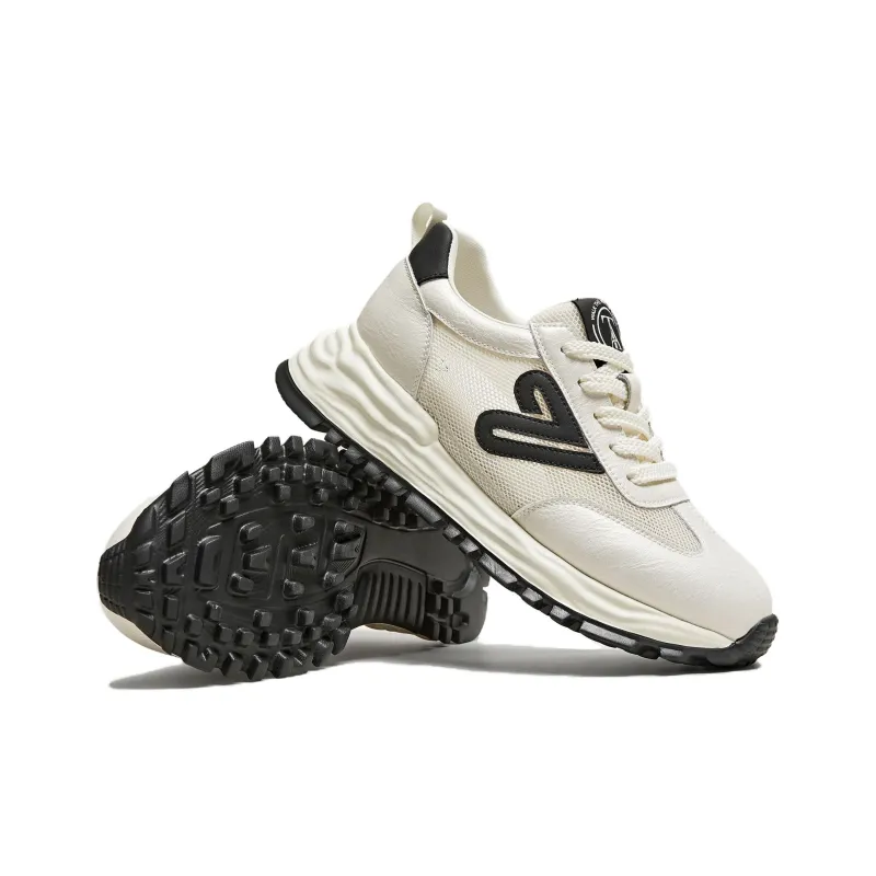 TATA Abrasion Resistant Low Top Casual Shoes Women's White Black-3