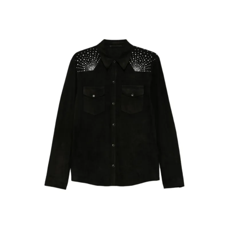 SALVATORE SANTORO Leather Overshirt-0