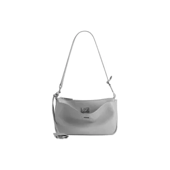 Balenciaga Rodeo Cow Leather Shoulder Bag Women's Cloud Gray