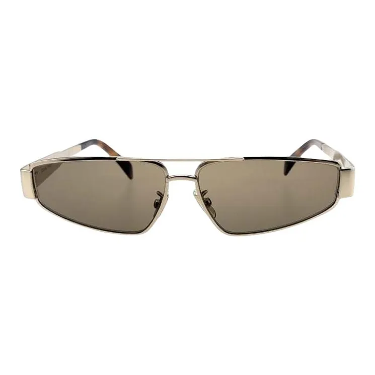 CELINE Metal Irregular Shape Sunglasses Women's Rose Gold-1