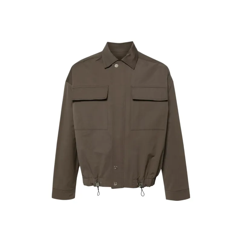 NANUSHKA Drawstring Twill Shirt Jacket-0