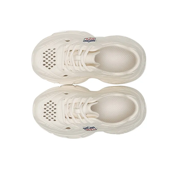 NFL Alliance Shield Logo Clogs Women's White-2