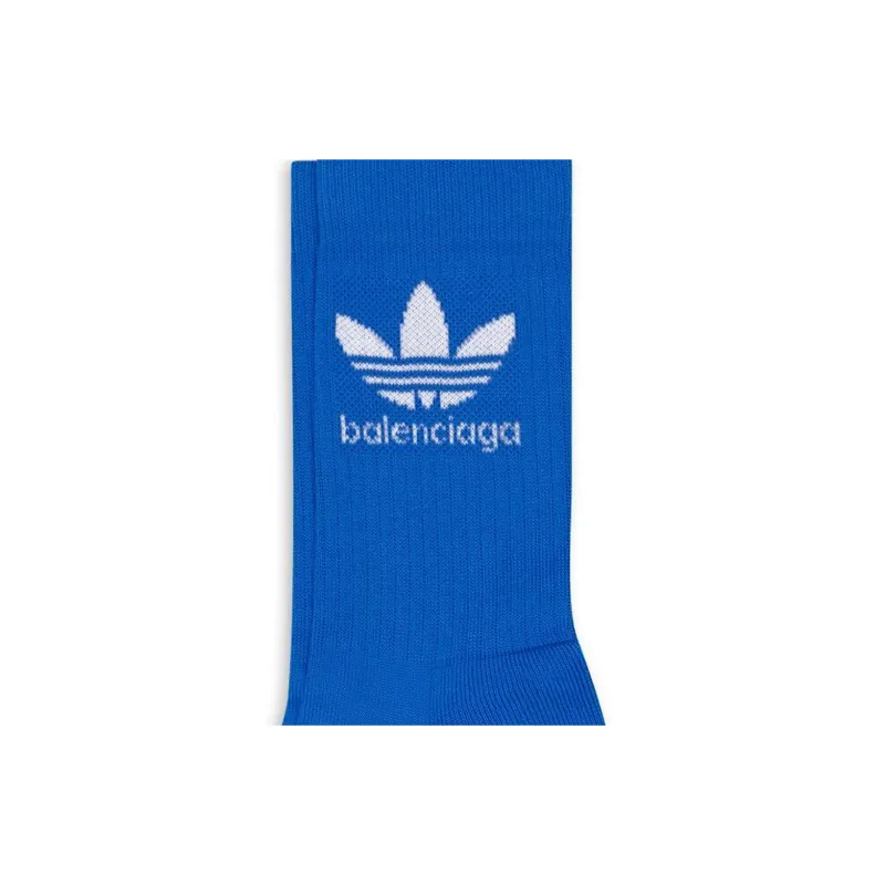 Balenciaga x Adidas Originals Knee High Socks Men's 1 Pack Blue-3