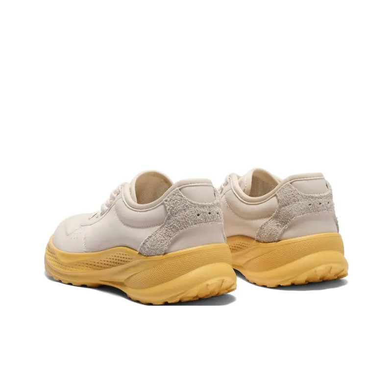 BELLE Casual Shoes Women's Low Top Apricot White Base, Apricot Yellow Base-7